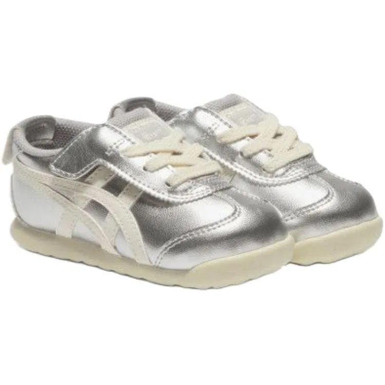Кроссовки MEXICO 66 низкие для малышей Silver White Onitsuka Tiger — фото 4