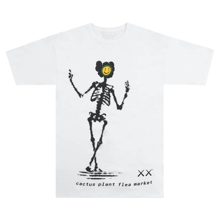 

Рубашка Cactus Plant Flea Market x KAWS Shirt 'White', белый