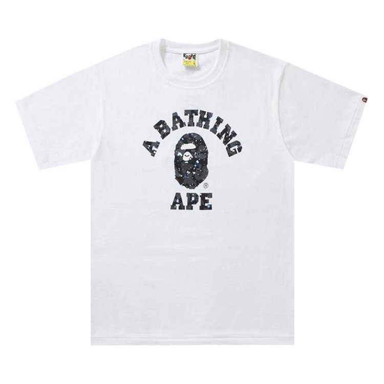 

Футболка BAPE Space Camo College T-Shirt 'White', белый