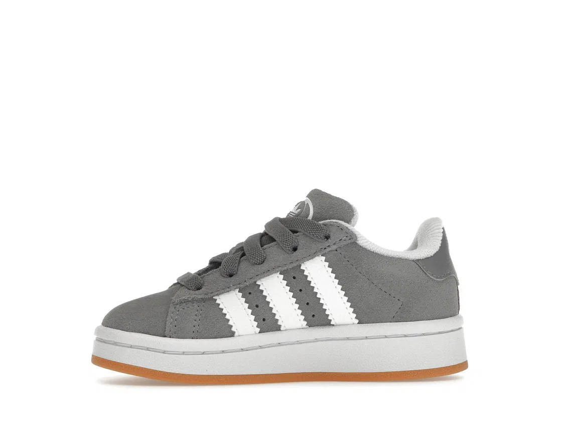 Детские кроссовки Lifestyle с удобной застежкой Adidas Campus 00s Comfort Closure, Grey Three Cloud White Gum — фото 3
