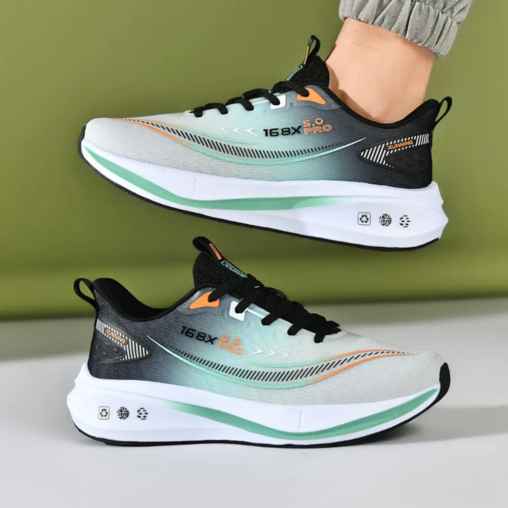 Детские легкие кроссовки с амортизирующей подошвой Sneaker, Greengrey — фото 4