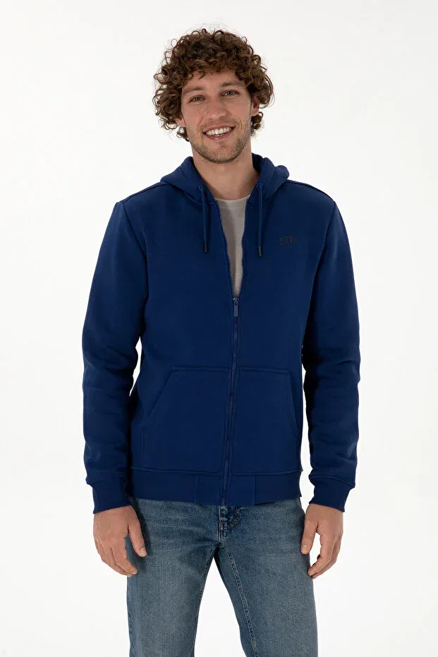 Мужской кардиган с длинным рукавом U.S. Polo Assn., Indigo