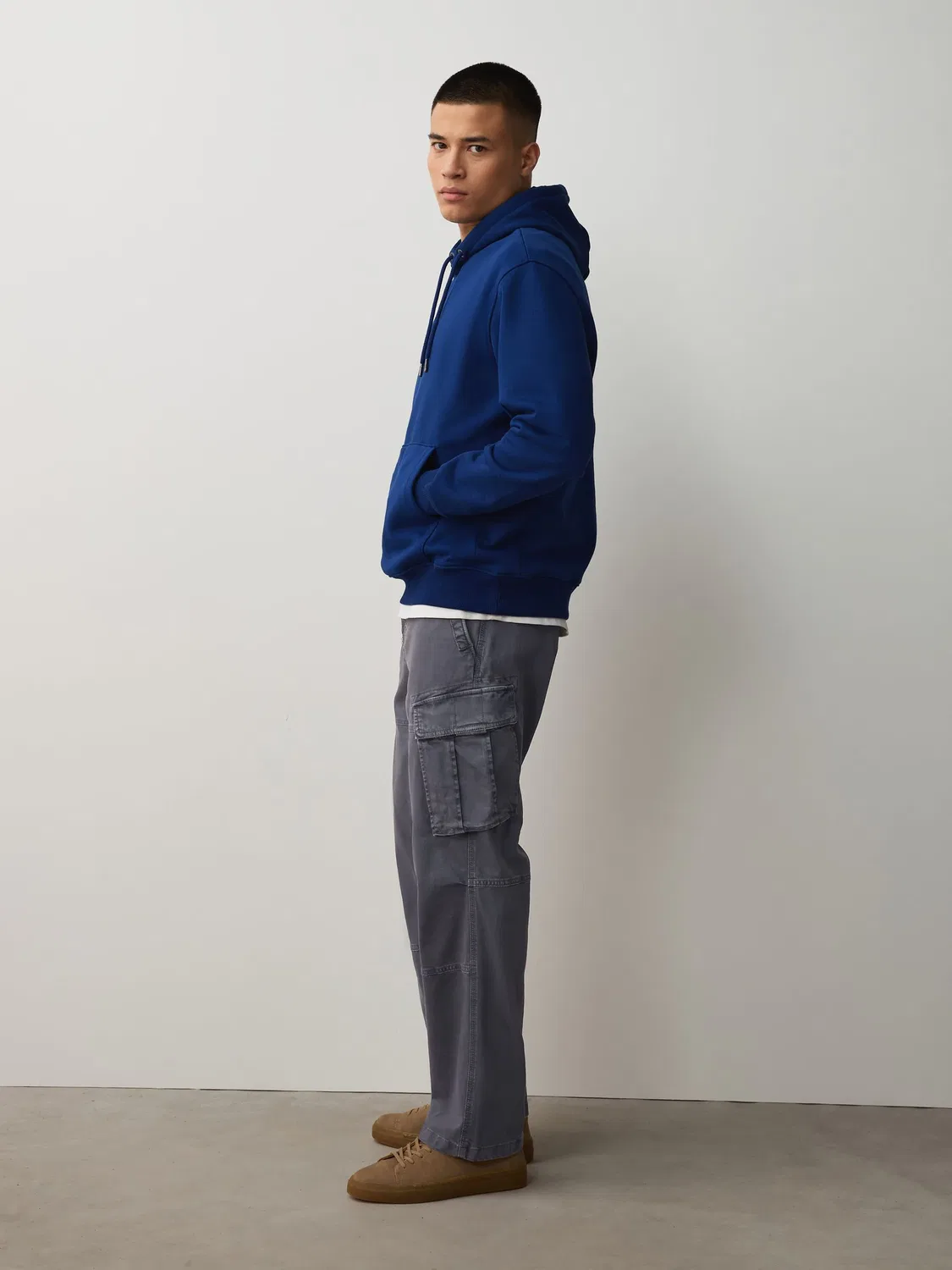 Штаны карго свободного кроя, Authentic Washed Next, угольно-серый — фото 4