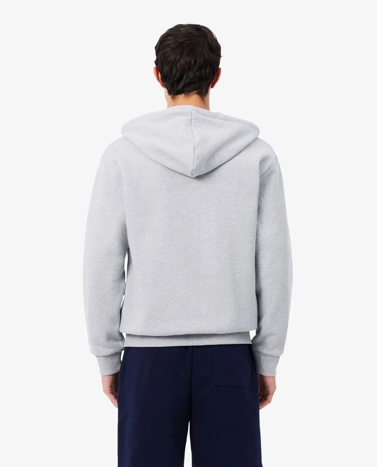 Мужская худи Lacoste с капюшоном из футера, Gris Oscuro — фото 2