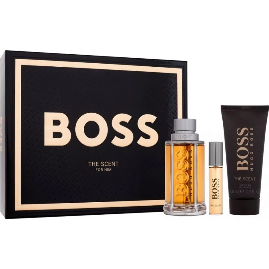 Набор парфюмерный Hugo Boss The Scent, 100 мл + 10 мл + 100 мл