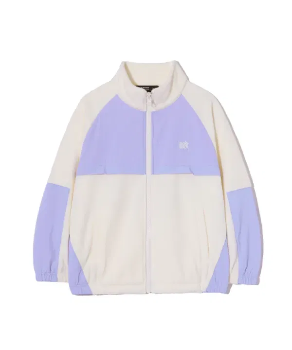 Детское флисовое пальто на молнии, Kids polar fleece zip up, Brownbreath Kids, слоновая кость — фото 2