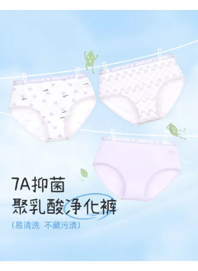 Трусы тонкие модальные для девочек, комплект из 3 штук, Long Time Companion, фиолетовый