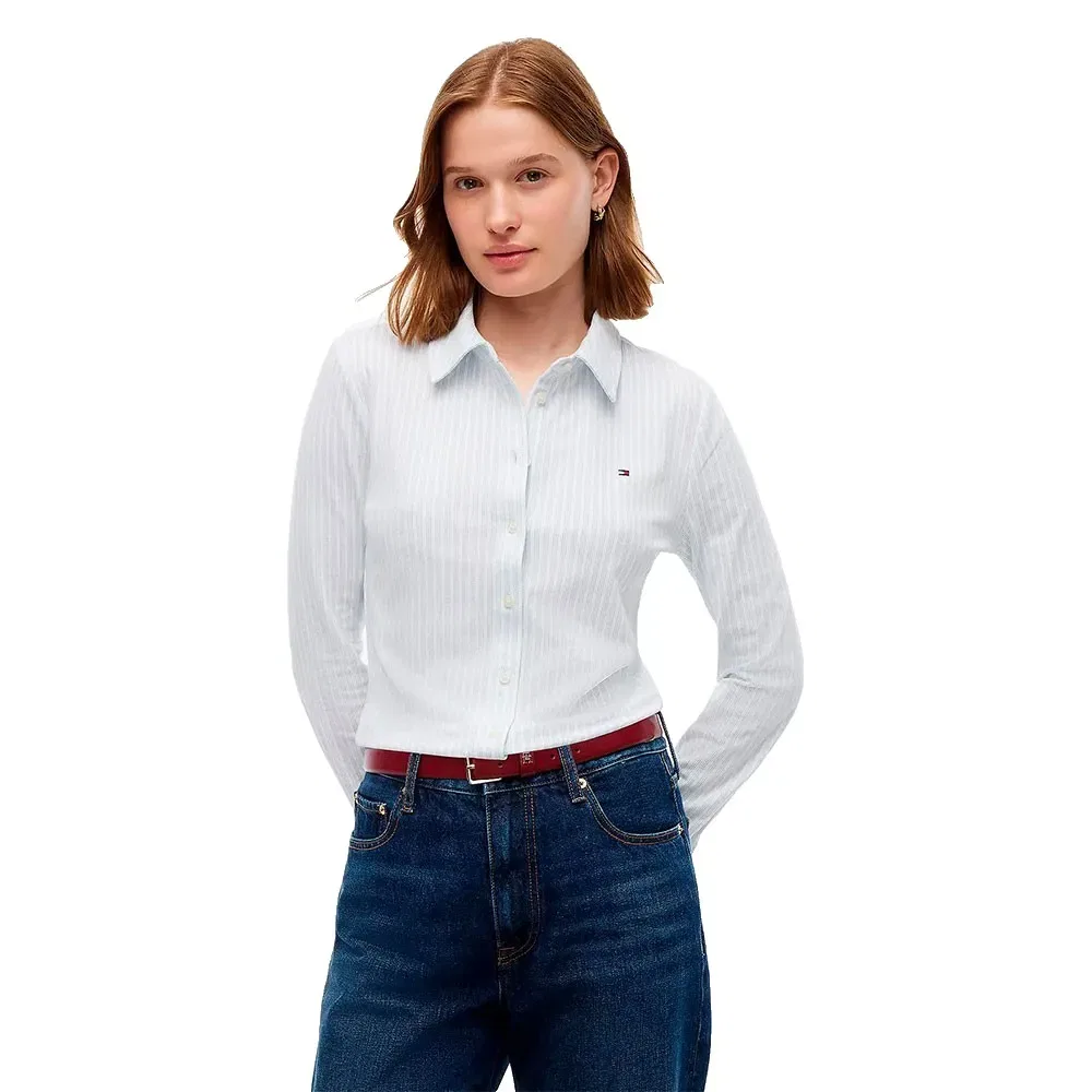 Женская рубашка с длинным рукавом Tommy hilfiger 1985 Slim Fit, Blue