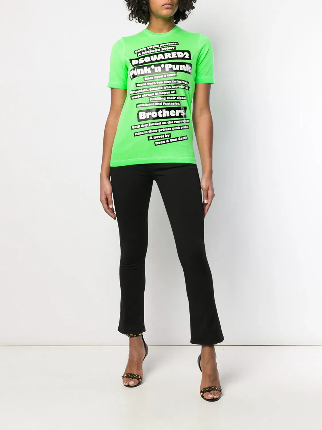 Футболка 'Pink N Punk' Dsquared2, зеленый — фото 2