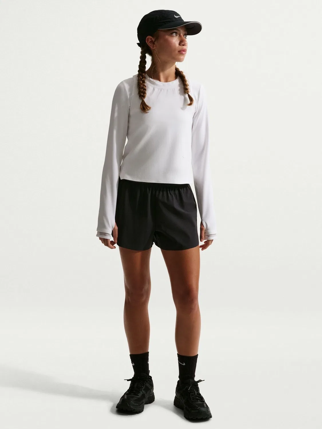 Шорты беговые Dri-FIT Mid-Rise Repel Nike, черный