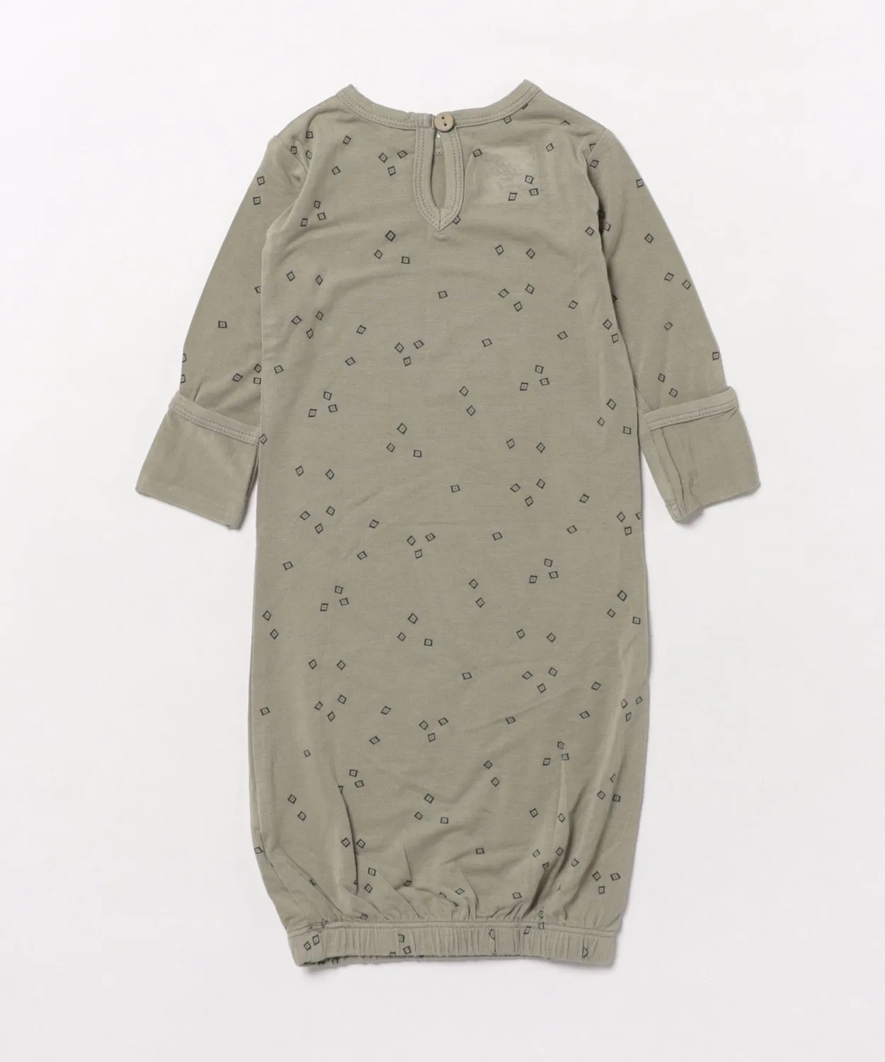 Детский боди-комбинезон без рукавов Quincy Mae Bamboo Baby Gown, Green — фото 2