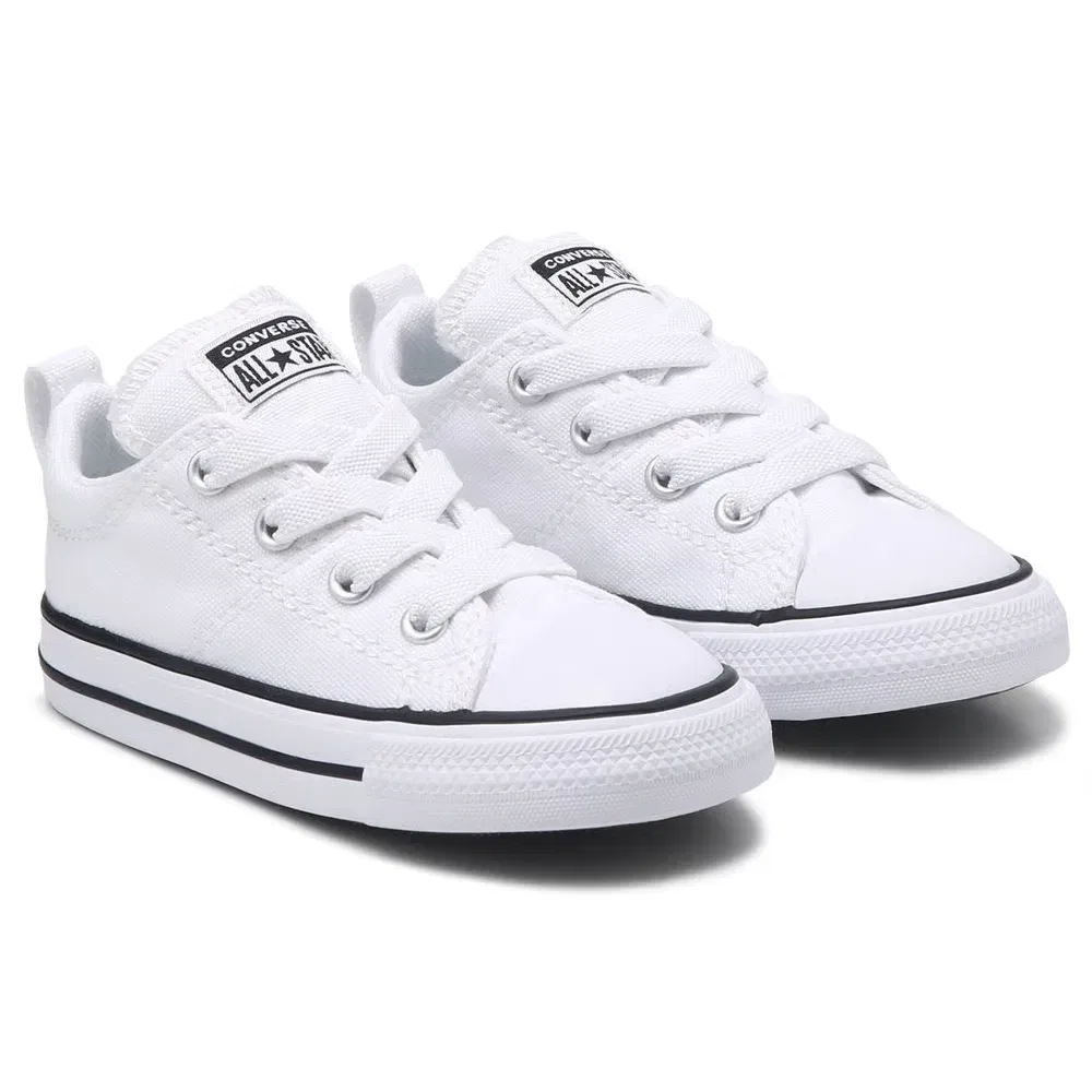Детские низкие кроссовки Chuck Taylor All Star Madison для малышей Converse, White/Black