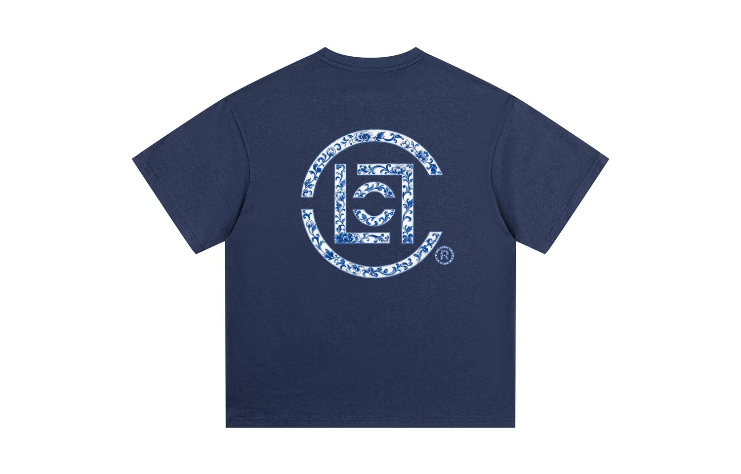Детская футболка с круглым вырезом, прямая посадка, Navy Blue, CLOT