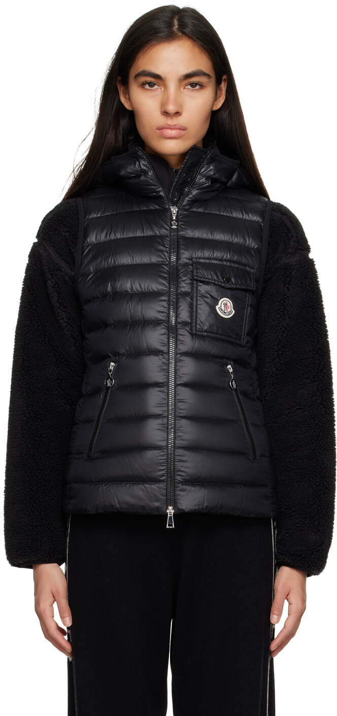 

Черный пуховый жилет Glygos Moncler