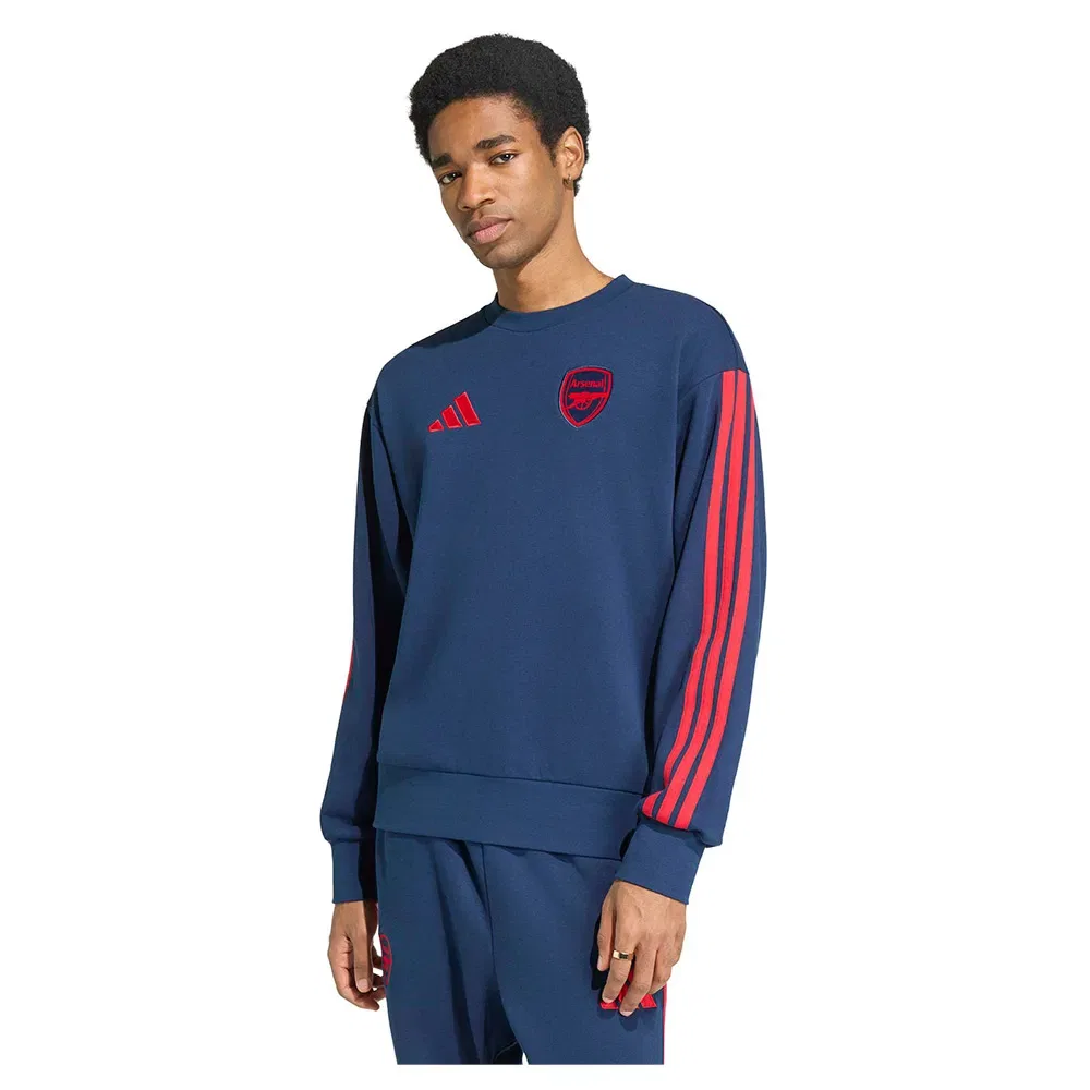 Мужской свитшот из футера с принтом Arsenal FC DNA Adidas, Blue