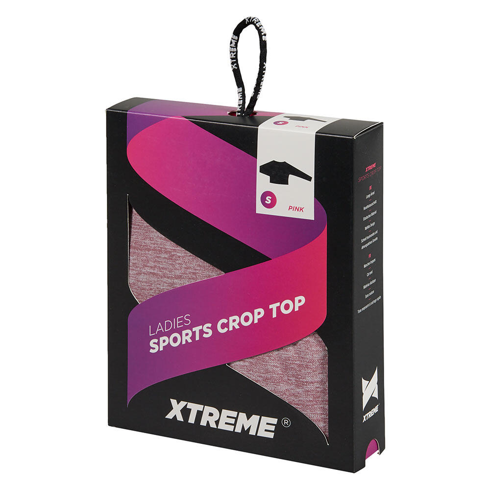 Xtreme Sportswear Crop Sports Top Long Sleeve Women Pink XTREME SOCKSWEAR  , розовый - фото