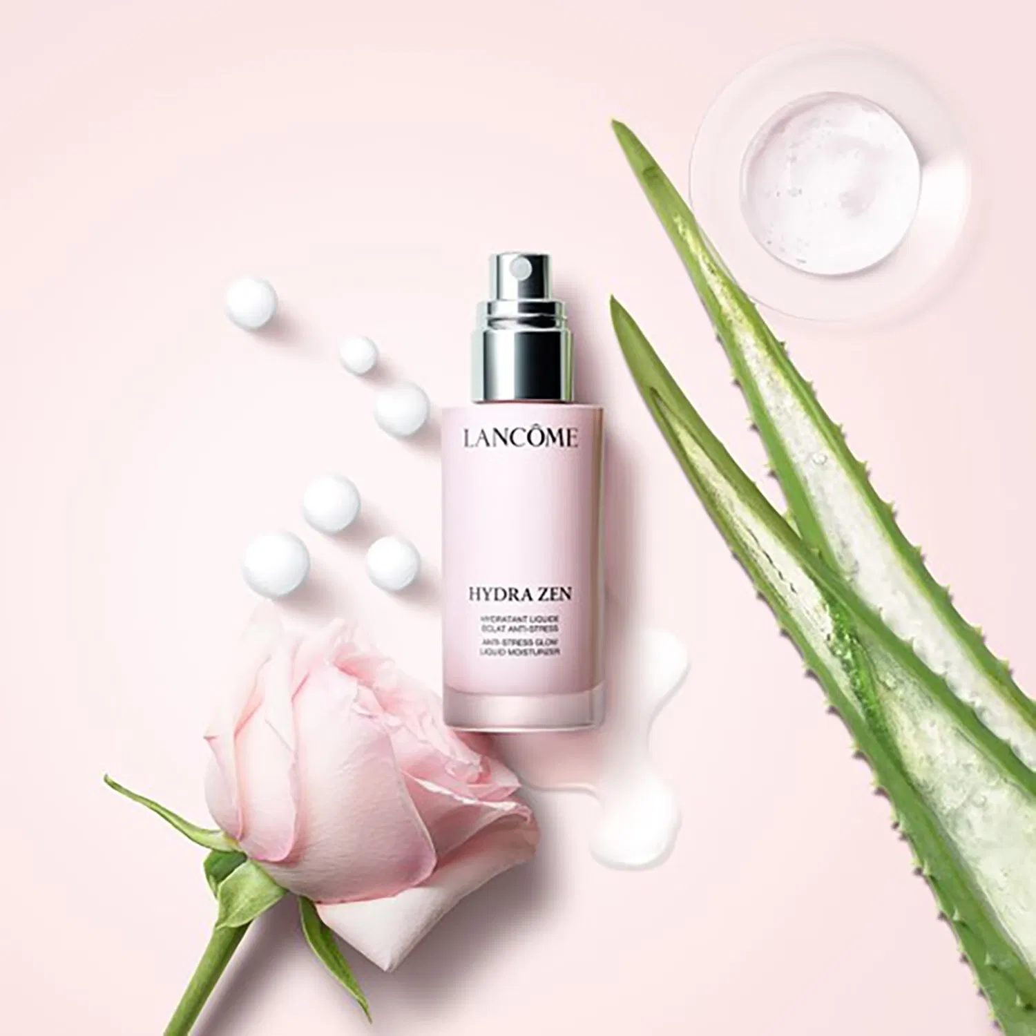 Увлажняющий флюид для лица с гиалуроновой кислотой Hydra Zen Glow Anti-Stress, 50 мл, LANCÔME — фото 3