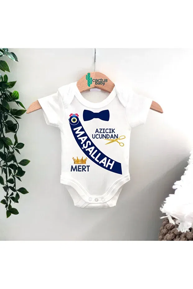 Детское боди с длинным рукавом Personalized circumcision masallah circumcision costume Cactus Collection, Short Arm