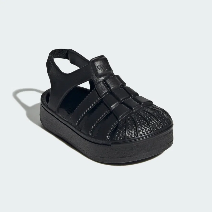 Сандалии с закрытым мысом Superstar Kids adidas, Черный — фото 3