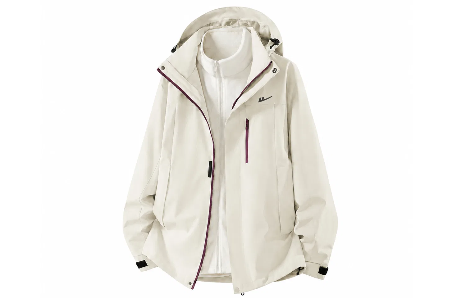 Детский ветрозащитный жакет с капюшоном Beige Khaki 3-in-1 WARRIOR