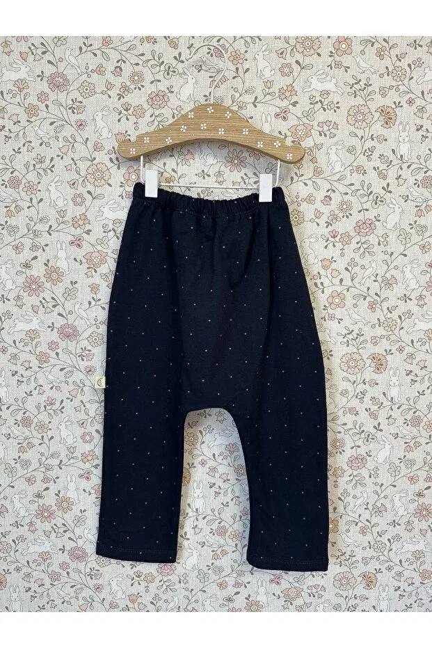 Детские спортивные штаны для девочек с принтом Babydia, Navy Blue — фото 3