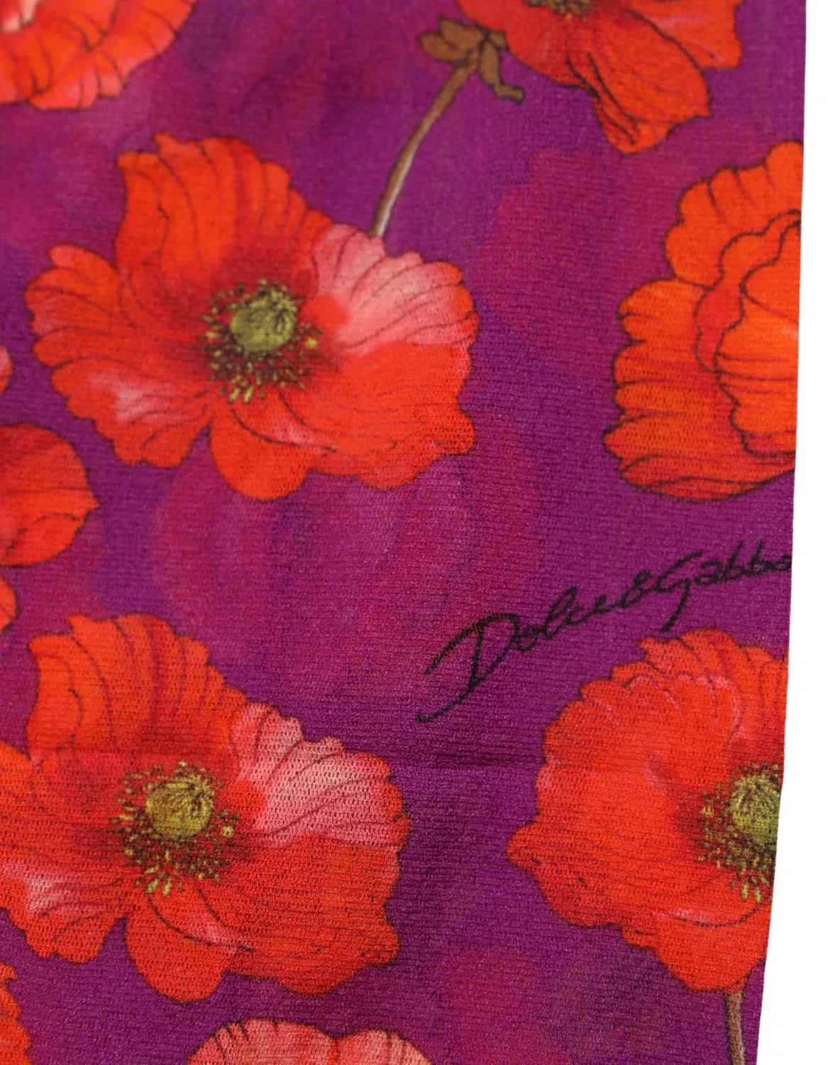 Женские плотные леггинсы-чулки с цветочным принтом M Dolce & Gabbana, Purple