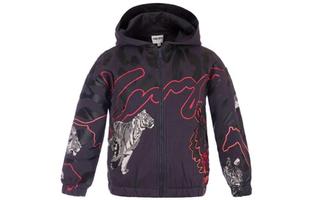 

Детская толстовка Kenzo, черный/серый