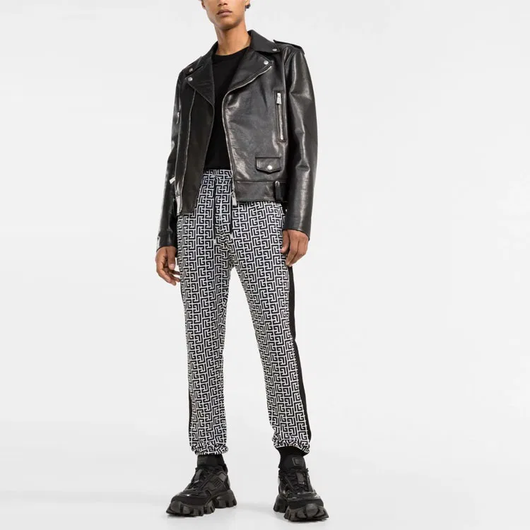 Мужские спортивные брюки из трикотажа Knitted Sweatpants BALMAIN, черный — фото 3