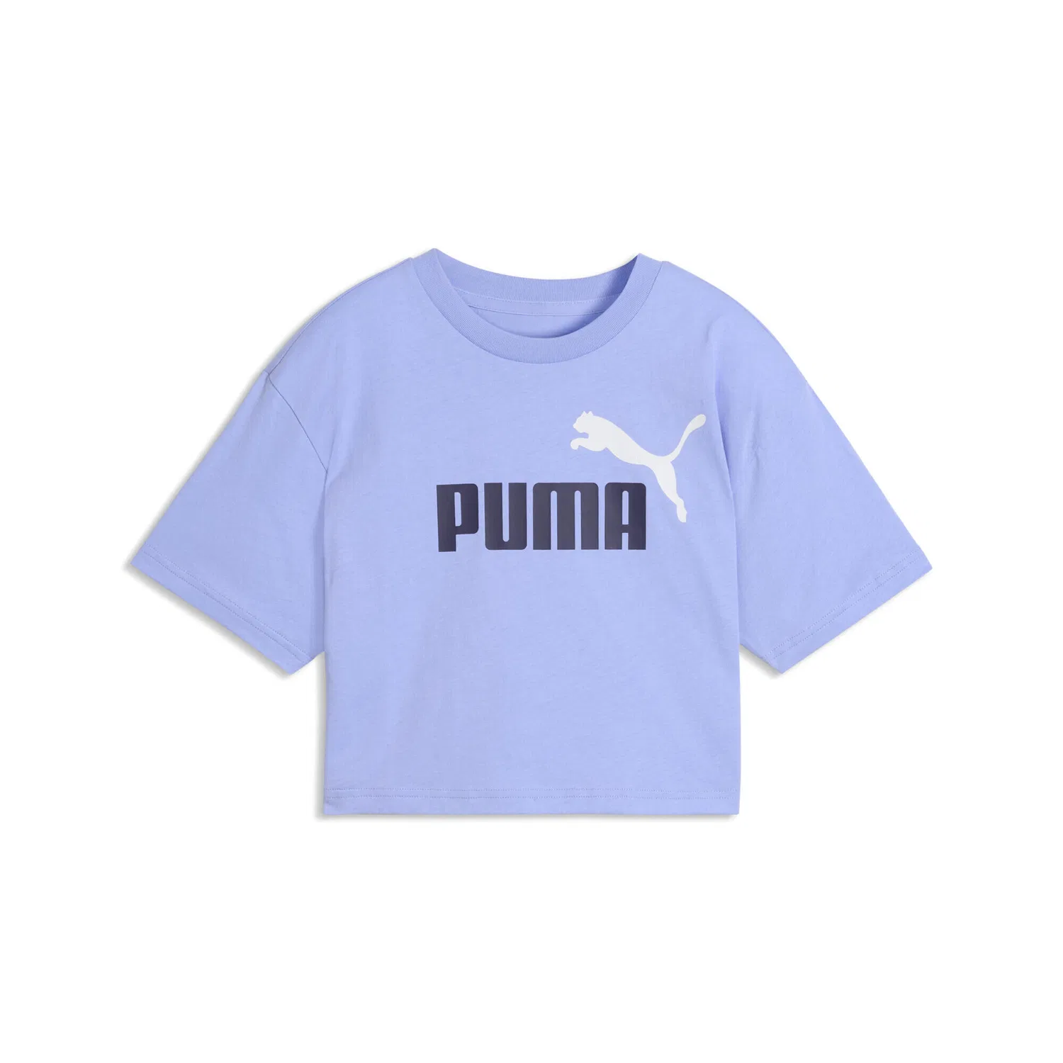 Детская короткая футболка с принтом Essentials 2 Colour No. 1 PUMA Logo Puma, Violett