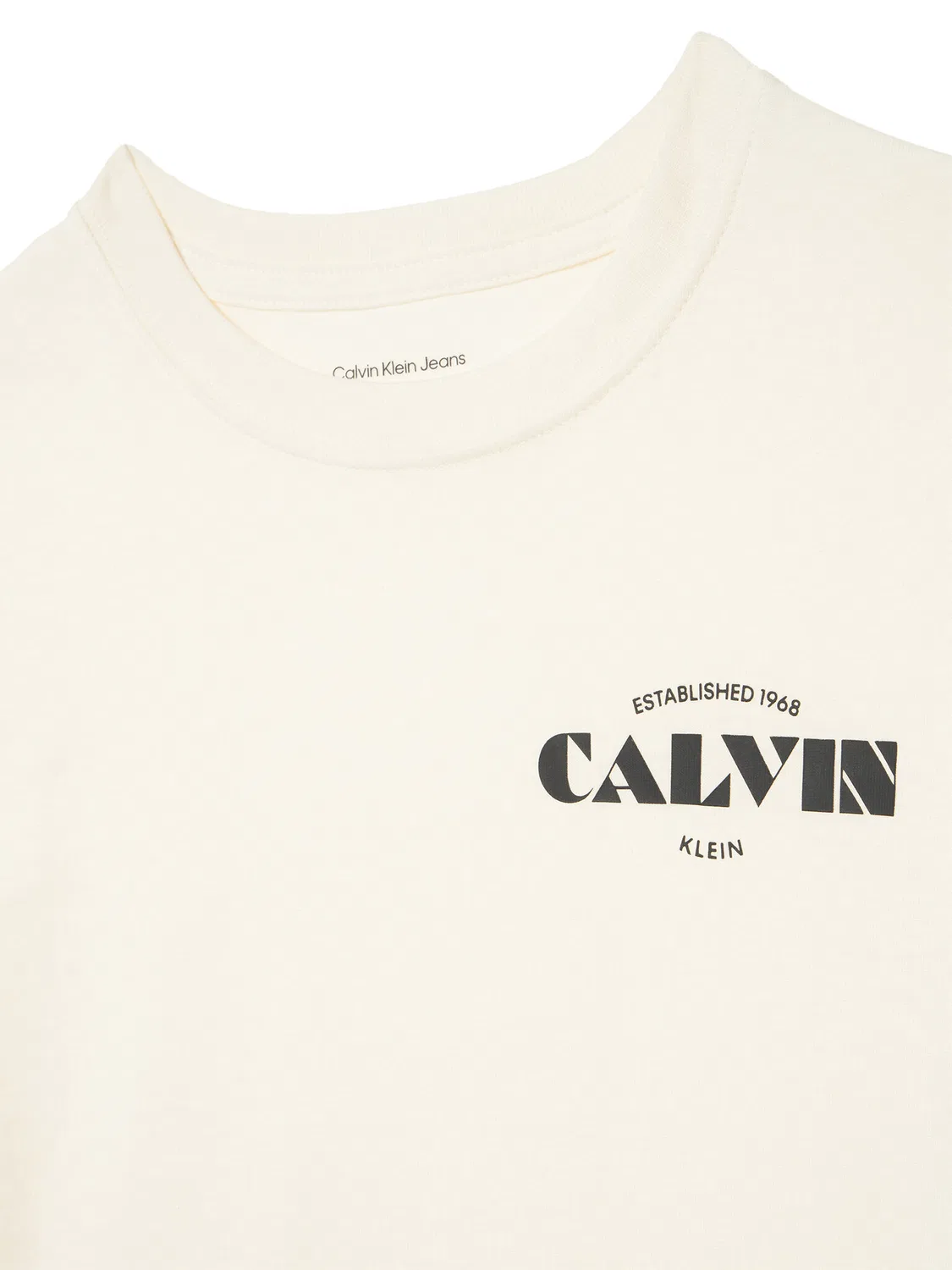 Футболка стандартного кроя для мальчика Small Chest Calvin Klein Jeans, белый — фото 3
