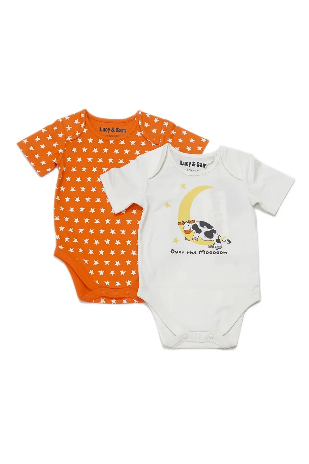 Детский боди-комбинезон с принтом Orange Pumpkin Star Lucy & Sam, Orange