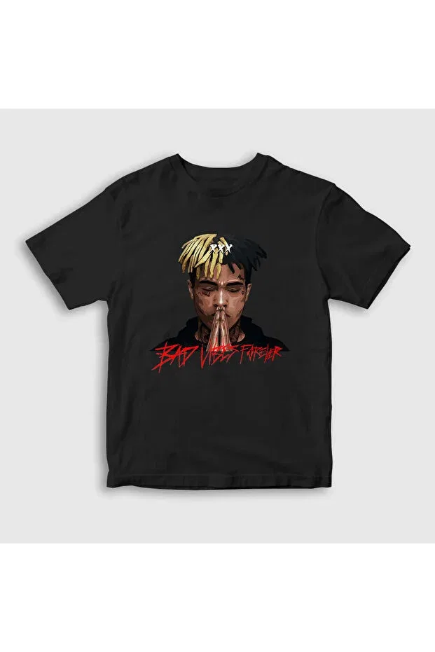 Детская футболка для девочек с принтом Forever Xxxtentacion Presmono, Black