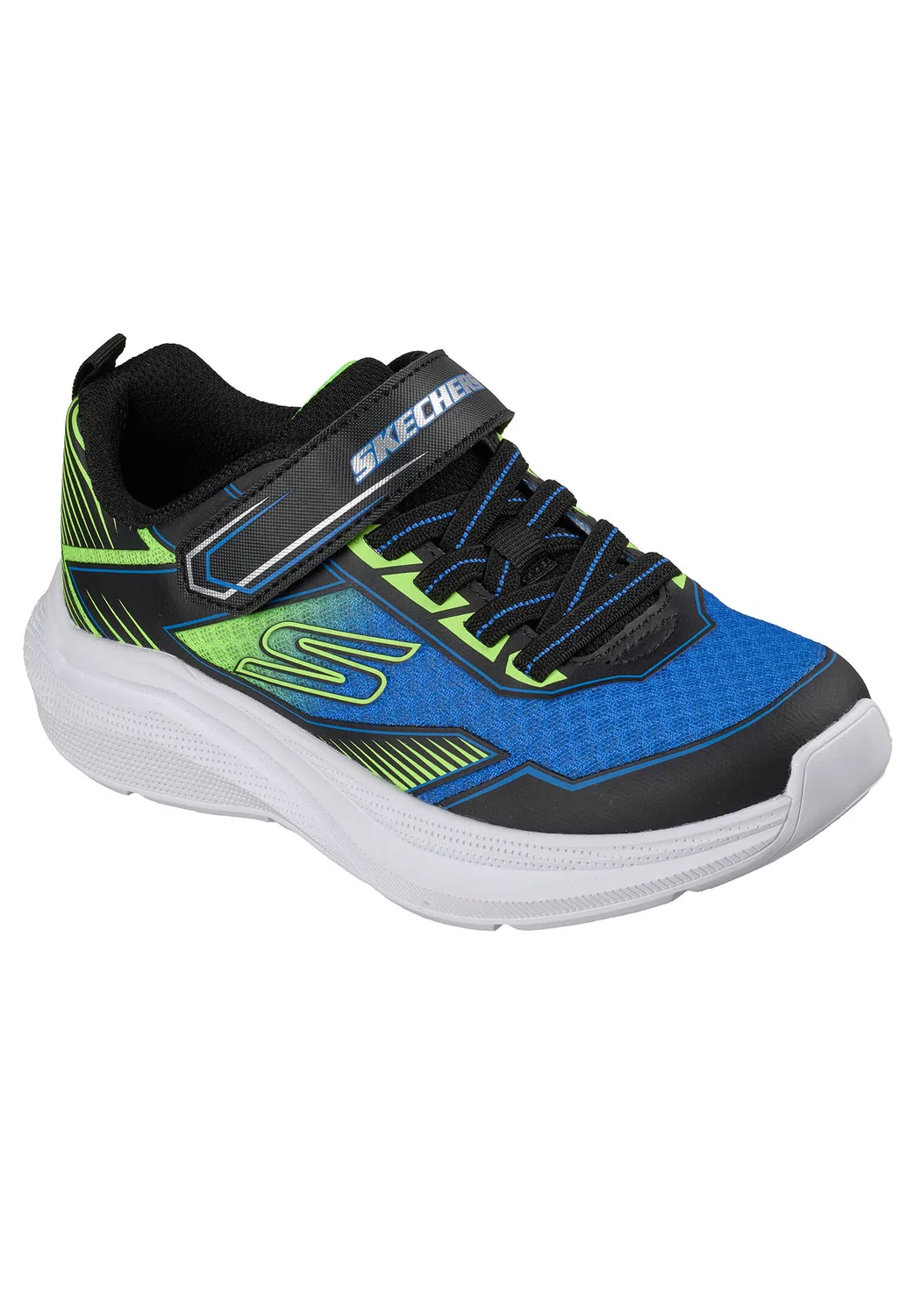 Детские спортивные кроссовки Grid-Drift Skechers, Schwarz Grun Weiß — фото 4