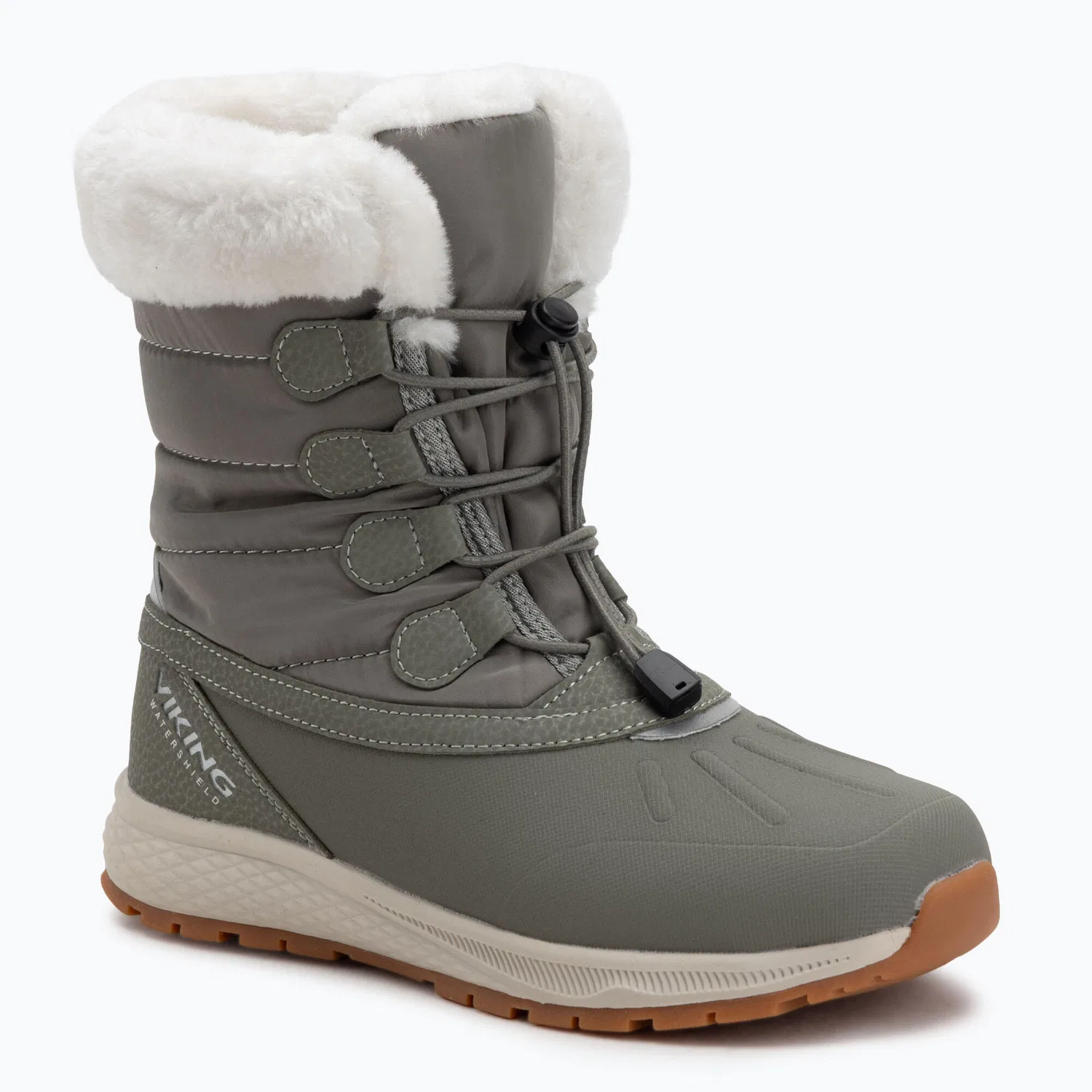 Детские снежные ботинки с защитой от влаги Viking Equip Warm Waterproof Zip, Цвет Grun