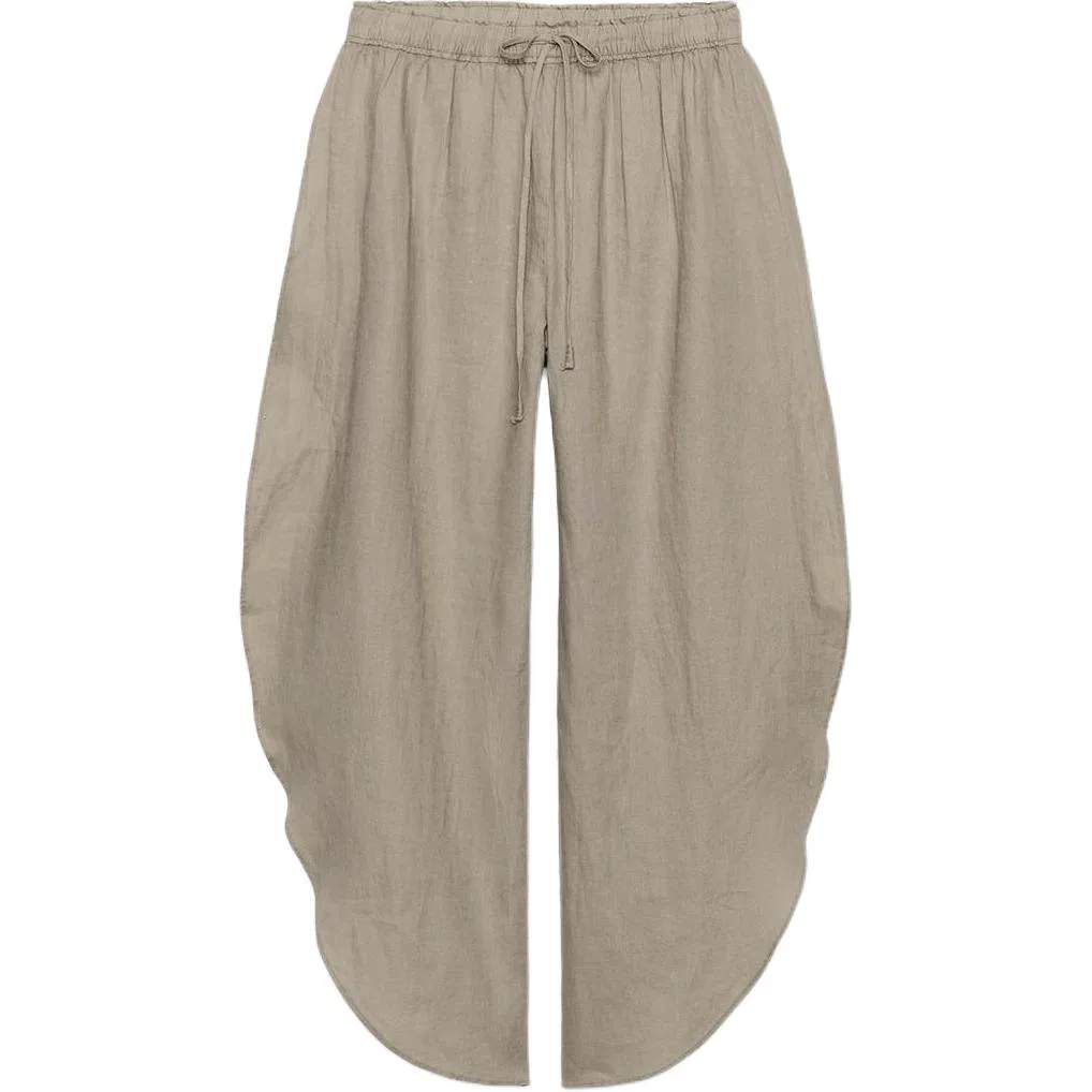 Женские брюки повседневные Brown/Dark Taupe ZARA
