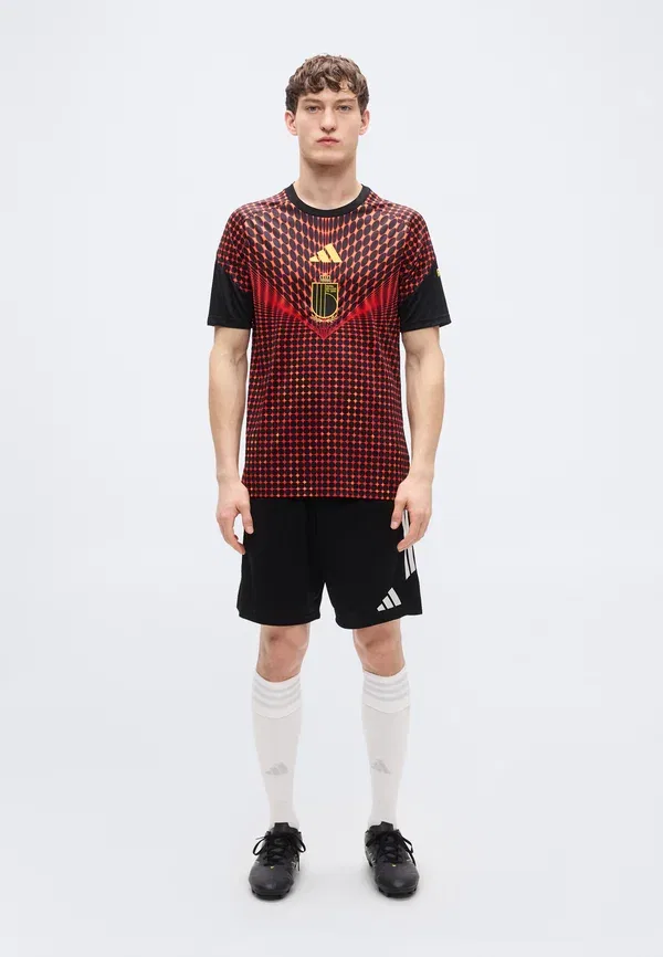 Футболка Adidas Performance, черный/красный — фото 2