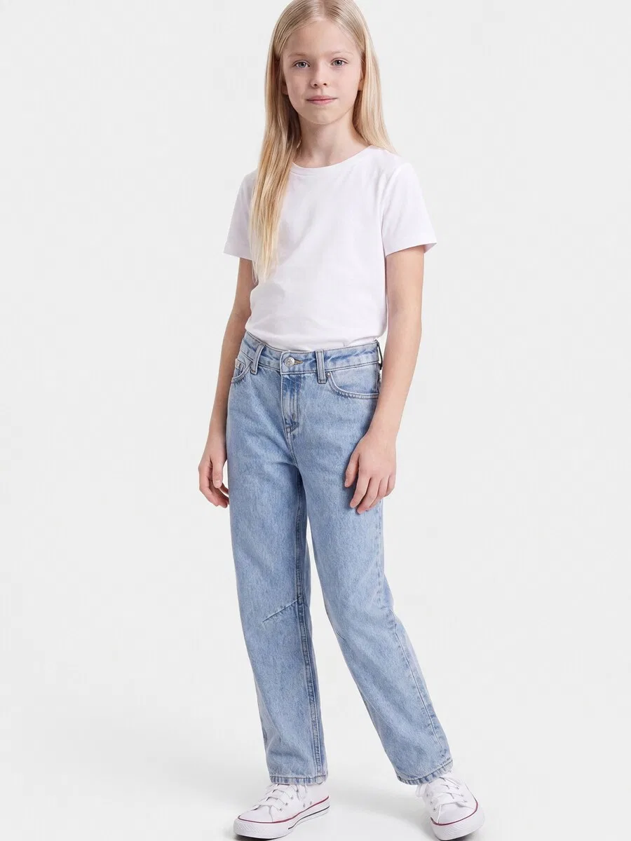 Джинсы Calvin Klein Jeans Barrel Jeans синего цвета — фото 2