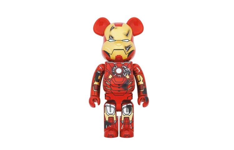 

Виниловая фигурка Be@rbrick X Marvel Iron Man 3 Iron Man Mark VII Damage Ver, 70 см