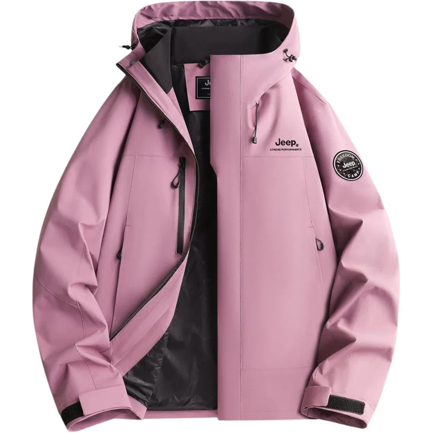 Детская куртка с капюшоном, непромокаемая, модель Jeep, цвет Lilac Purple