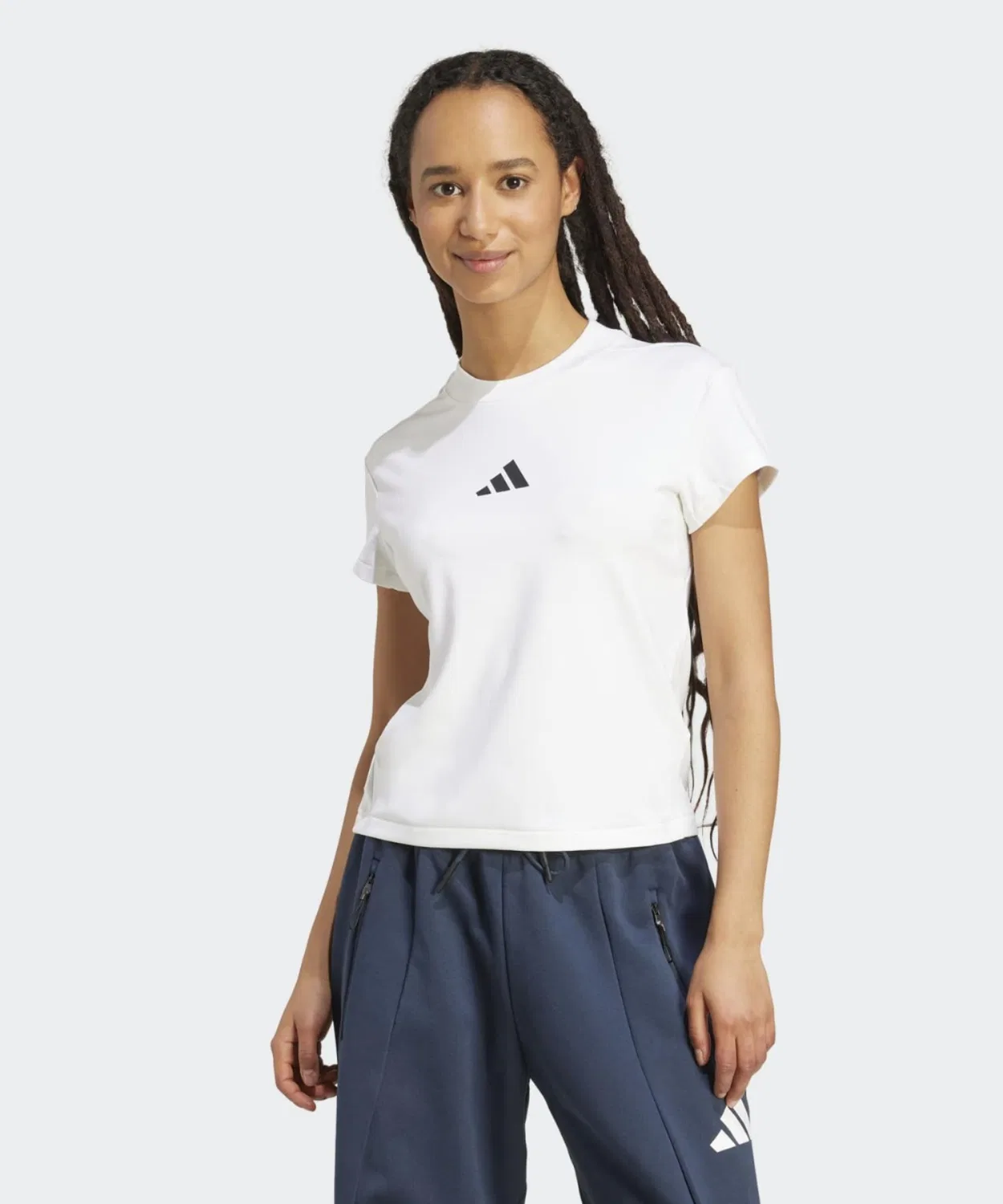 Женская футболка с принтом Climacool Adidas Z.N.E., Белый