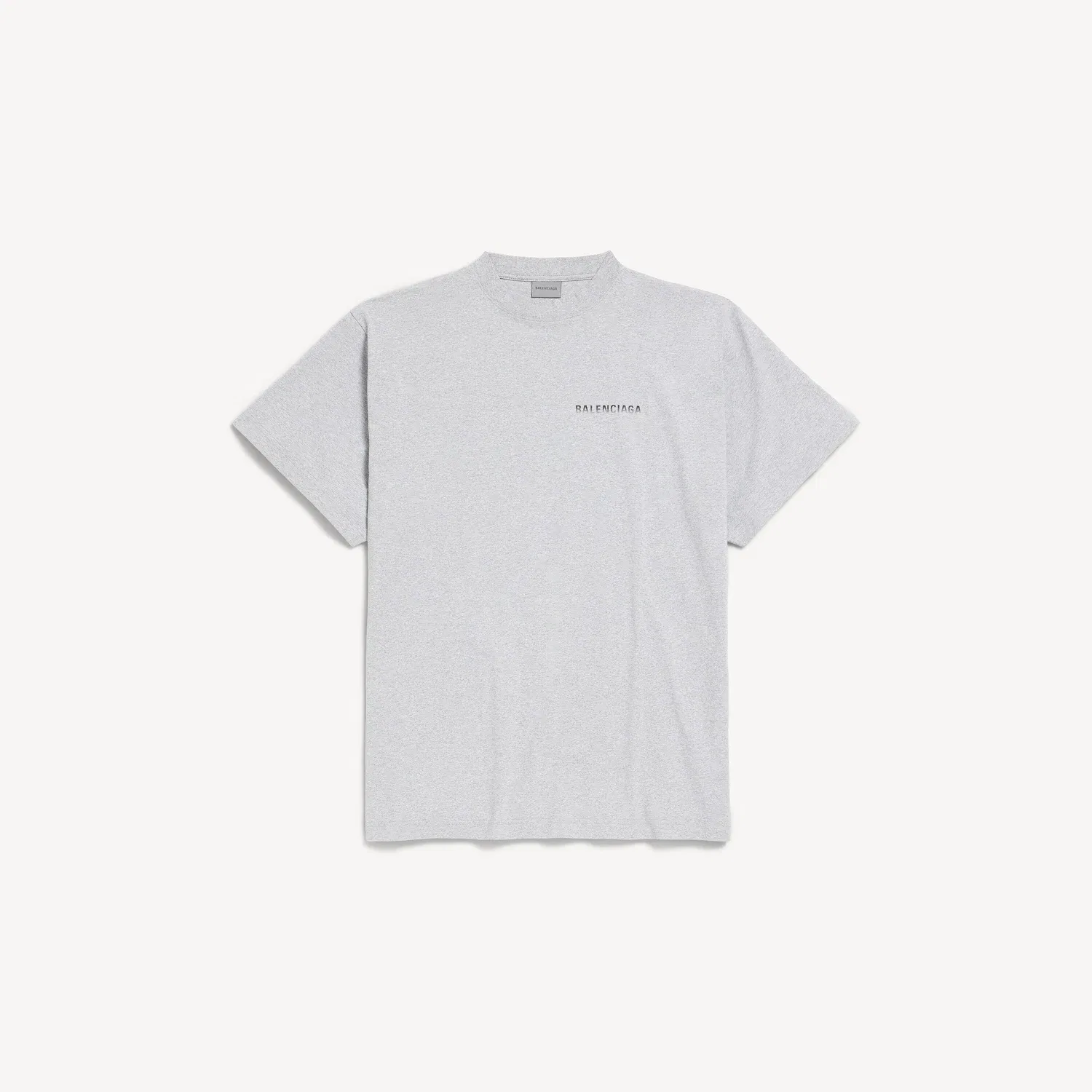 Мужская футболка оверсайз Balenciaga Back Gradient, светло-серый