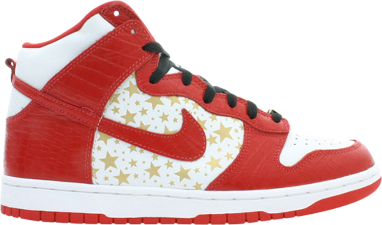 

Кроссовки Nike Supreme x Dunk High Pro SB 'Red', белый