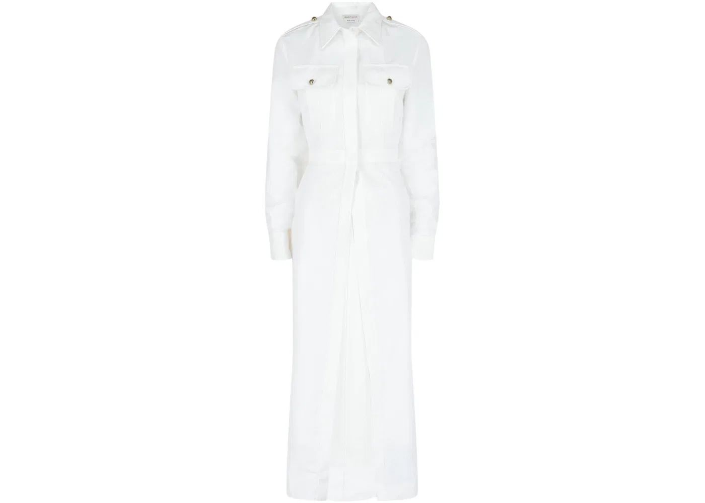Женская рубашка с вырезами Alexander McQueen, Optical White
