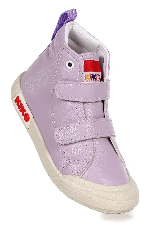 Детские ботинки для девочек с липучкой Garf daily velcro girls' boat shoes Kiko Kids, Lilac