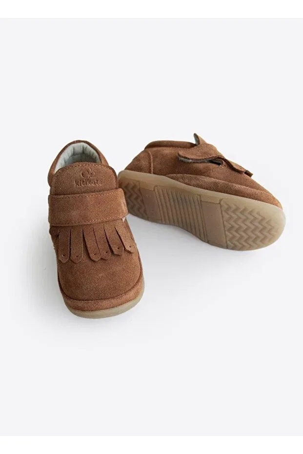 Детские туфли для девочек из искусственной кожи Flikka first step shoes Kitikate, Brown — фото 2