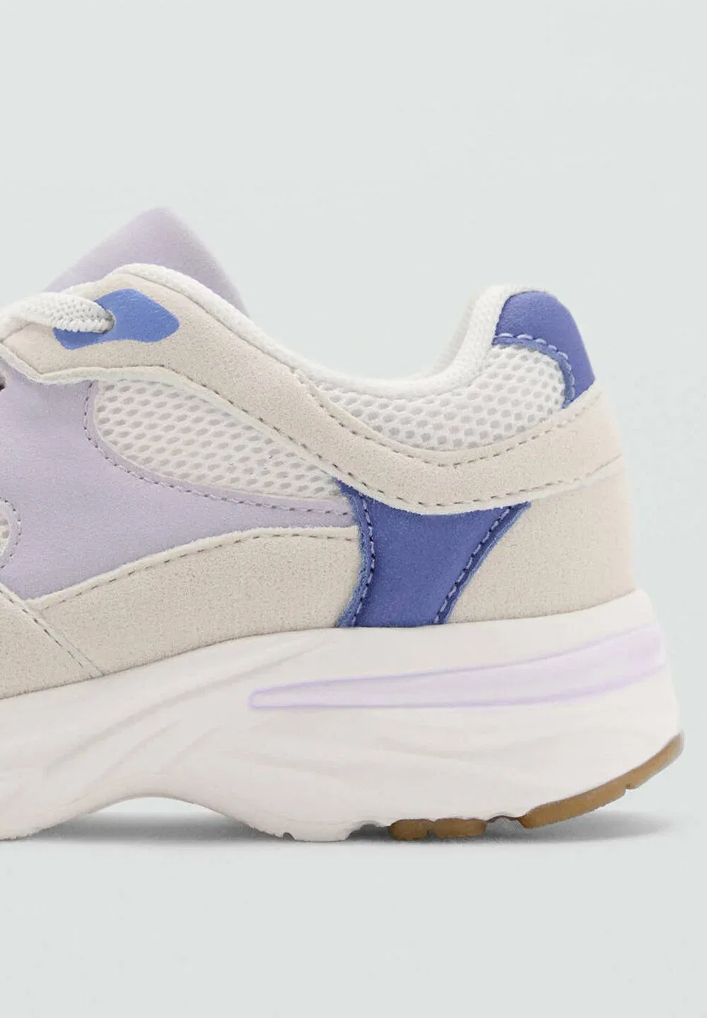 Детская обувь - детские туфли Mango Kids, Purple/Off-White — фото 4