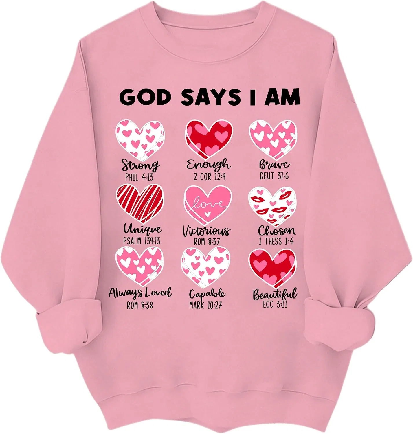 Женское худи с принтом God Says I am Valentine, розовый