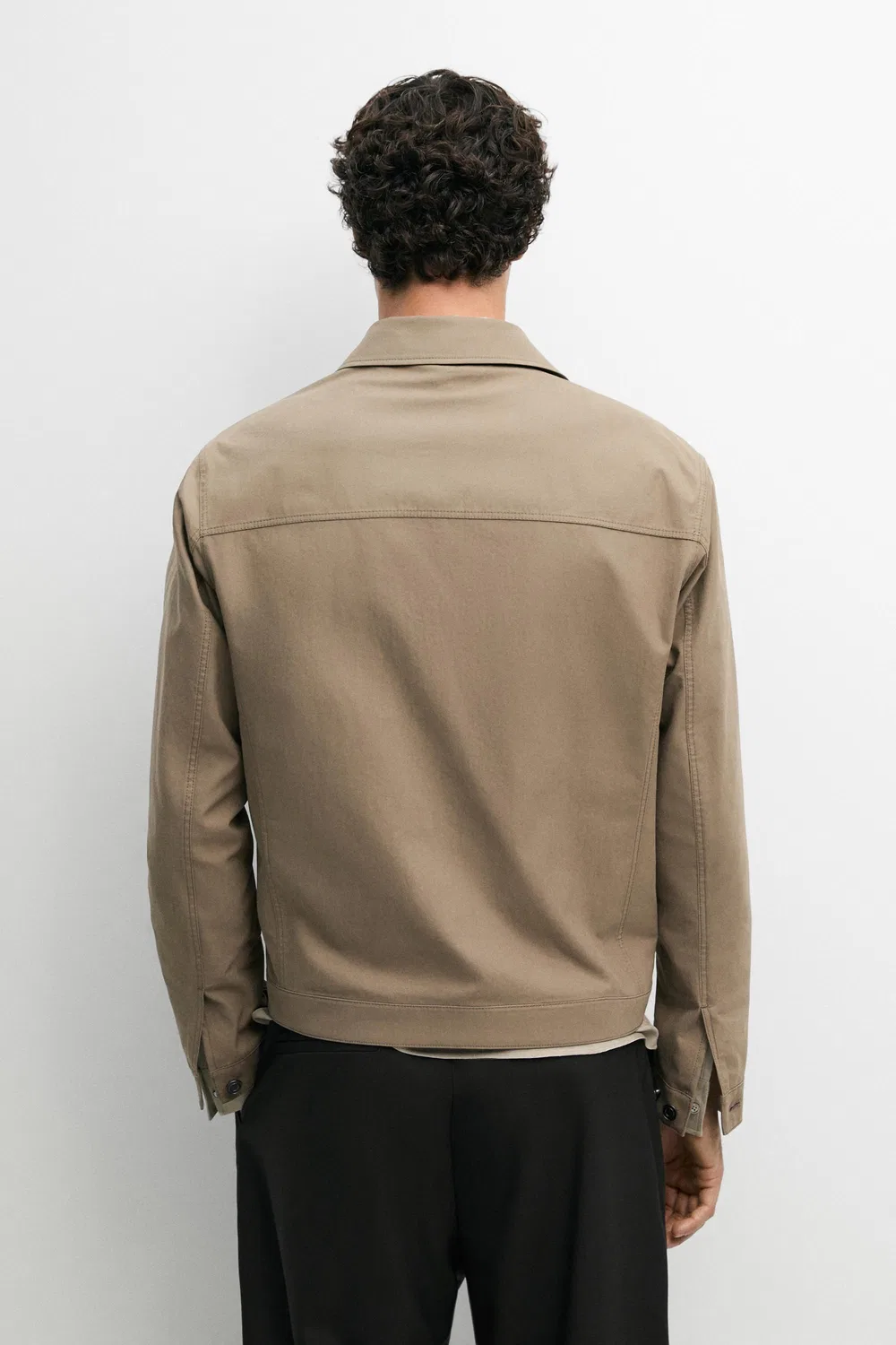 Куртка Massimo Dutti, для дальнобойщика, охра — фото 3