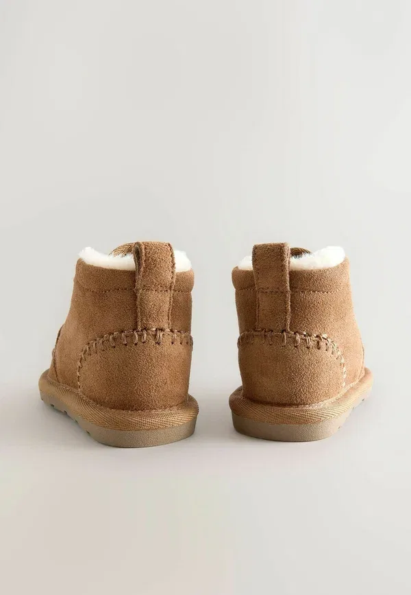 Ботинки кожаные Regular fit - baby shoes Next, Tan Brown, светло-коричневый — фото 3
