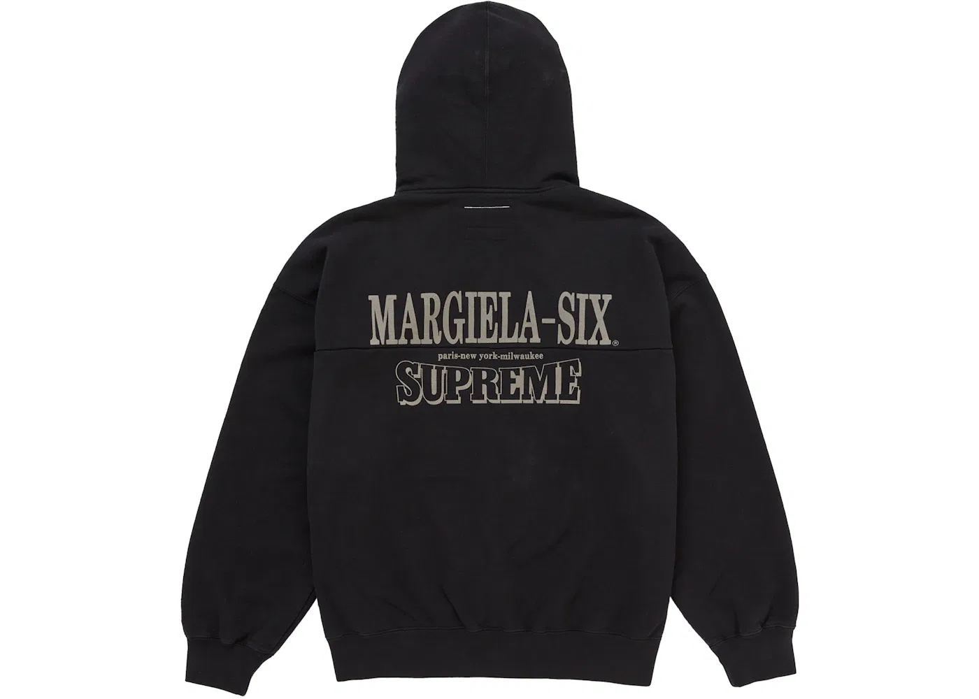 Мужская худи на молнии с принтом Eagle Supreme MM6 Maison Margiela, Black — фото 3